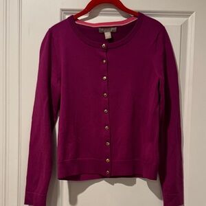 Banana Republic Merino Wool Cardigan in Rich Fuschia/Purple- size small
